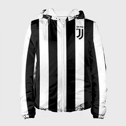 Куртка с капюшоном женская FC Juventus, цвет: 3D-белый