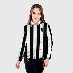 Куртка с капюшоном женская FC Juventus, цвет: 3D-белый — фото 2