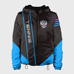 Куртка с капюшоном женская Tennis: Russian Style, цвет: 3D-черный