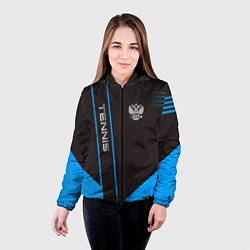 Куртка с капюшоном женская Tennis: Russian Style, цвет: 3D-черный — фото 2