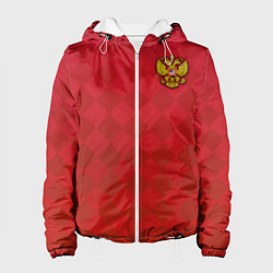 Куртка с капюшоном женская Форма сборной России, цвет: 3D-белый