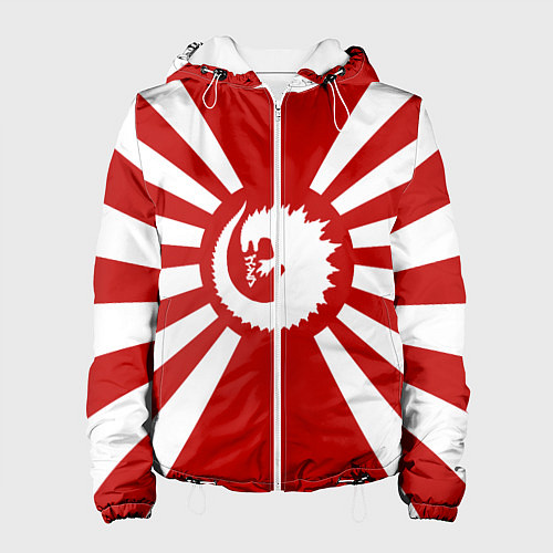 Женская куртка Godzilla: Japan Style / 3D-Белый – фото 1