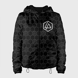 Куртка с капюшоном женская Linkin Park: Black Carbon, цвет: 3D-черный