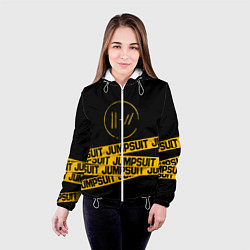 Куртка с капюшоном женская Twenty One Pilots: Jumpsuit, цвет: 3D-белый — фото 2