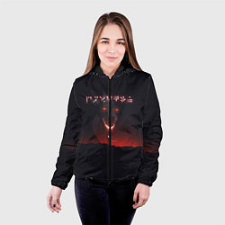 Куртка с капюшоном женская TES: Hell Dragon, цвет: 3D-черный — фото 2