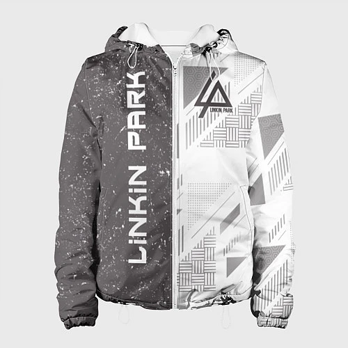Женская куртка Linkin Park: Grey Form / 3D-Белый – фото 1