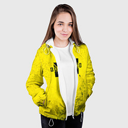 Куртка с капюшоном женская Metro Exodus: Yellow Grunge, цвет: 3D-белый — фото 2