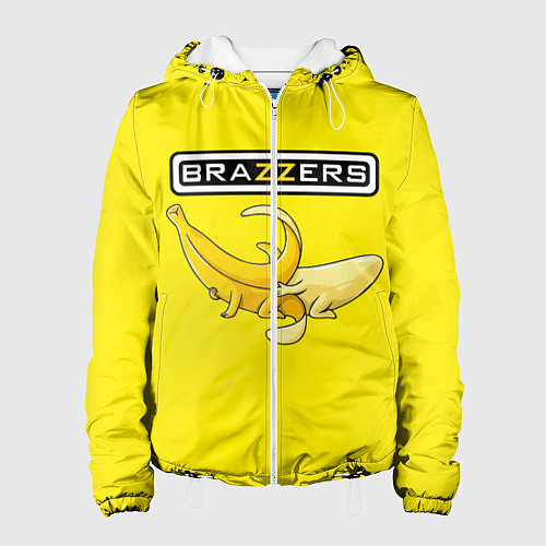 Женская куртка Brazzers: Yellow Banana / 3D-Белый – фото 1
