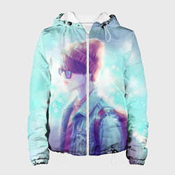 Куртка с капюшоном женская BTS Jimin, цвет: 3D-белый