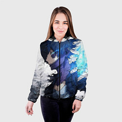 Куртка с капюшоном женская Академия героев - Даби, цвет: 3D-черный — фото 2