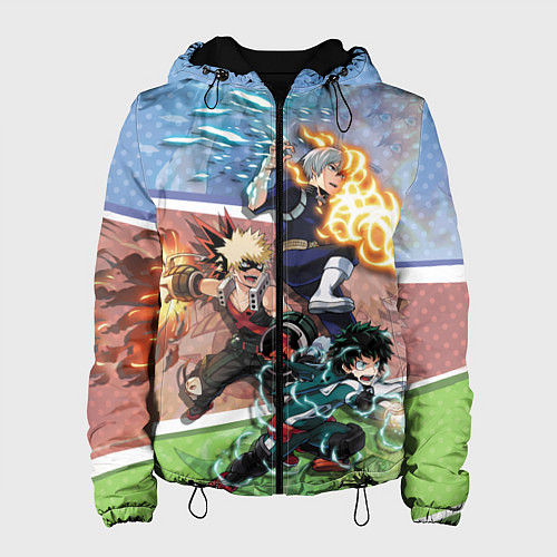 Женская куртка Геройская Академия / 3D-Черный – фото 1