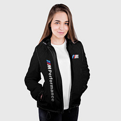 Куртка с капюшоном женская BMW M PERFORMANCE CARBON КАРБОН, цвет: 3D-черный — фото 2