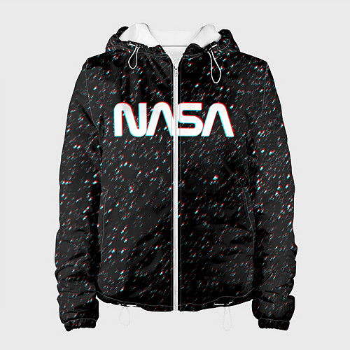 Женская куртка NASA: Space Glitch / 3D-Белый – фото 1