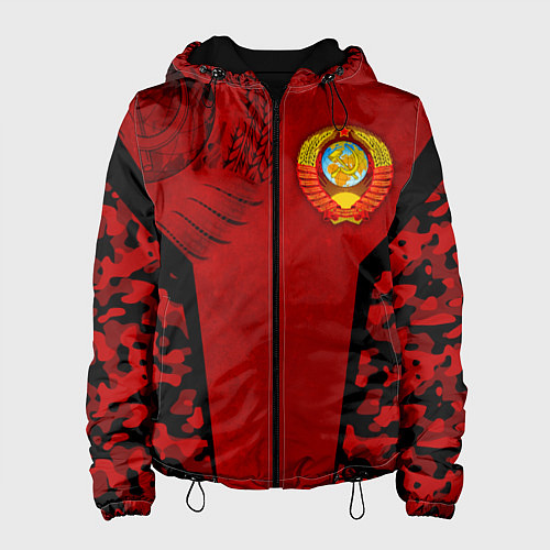 Женская куртка Камуфляж СССР / 3D-Черный – фото 1