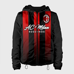 Куртка с капюшоном женская AC Milan, цвет: 3D-черный