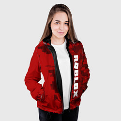 Куртка с капюшоном женская ROBLOX: Red Camo, цвет: 3D-черный — фото 2