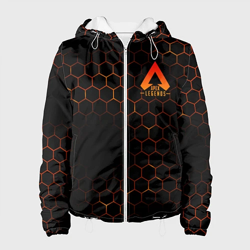 Женская куртка Apex Legends: Orange Carbon / 3D-Белый – фото 1
