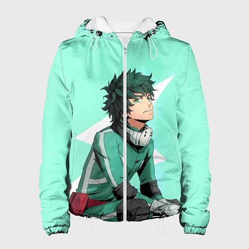 Женская куртка Мидория Изуку / 3D-Белый – фото 1