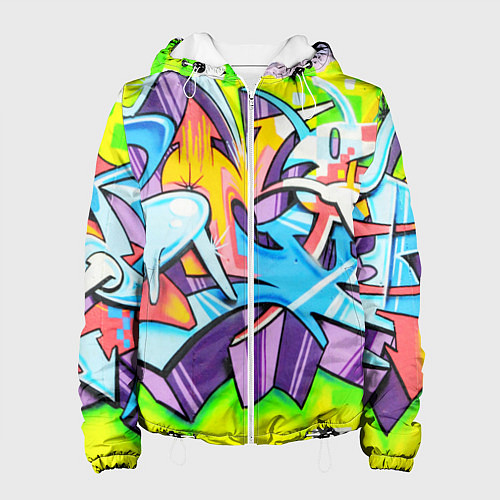 Женская куртка Неоновая кислота / 3D-Белый – фото 1