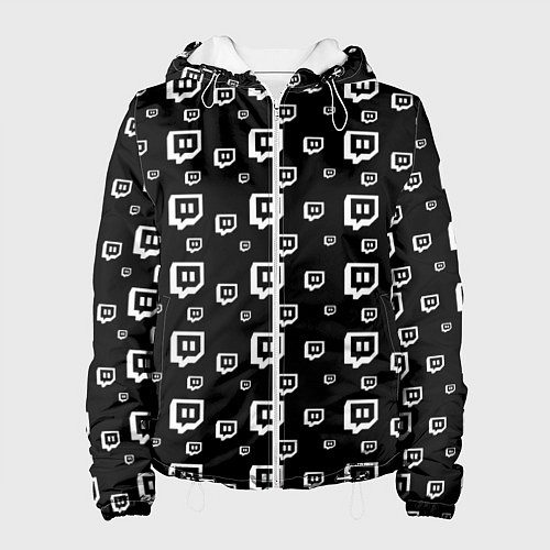Женская куртка Twitch: Black Pattern / 3D-Белый – фото 1