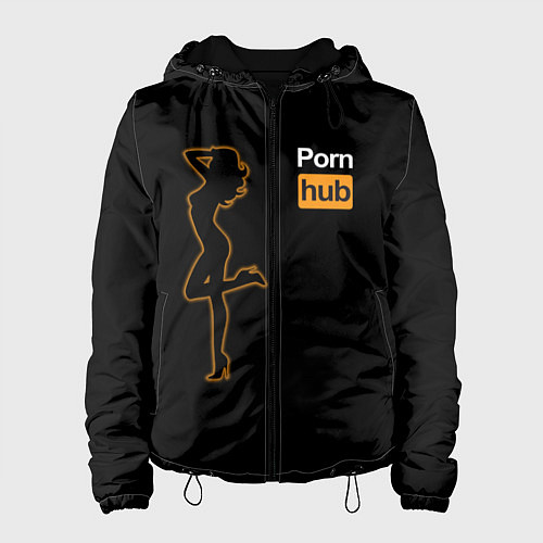 Женская куртка PornHub: Neon Girl / 3D-Черный – фото 1