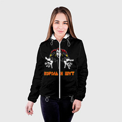 Куртка с капюшоном женская КОРОЛЬ И ШУТ, цвет: 3D-белый — фото 2