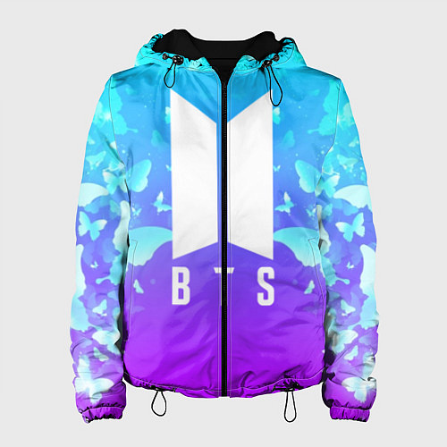 Женская куртка BTS: Violet Butterflies / 3D-Черный – фото 1
