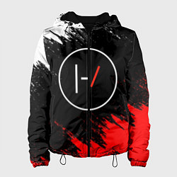 Куртка с капюшоном женская 21 Pilots: Black & Red, цвет: 3D-черный