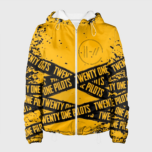 Женская куртка 21 Pilots: Yellow Levitate / 3D-Белый – фото 1