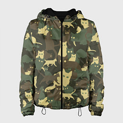 Женская куртка Кошачий камуфляж