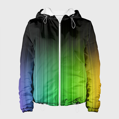 Женская куртка Неоновые полосы - Минимализм / 3D-Белый – фото 1