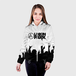 Куртка с капюшоном женская LINKIN PARK, цвет: 3D-белый — фото 2