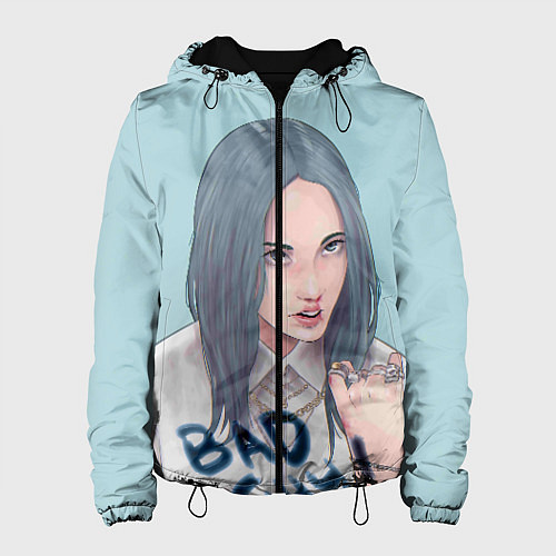Женская куртка Billie Eilish: Bad Guy / 3D-Черный – фото 1