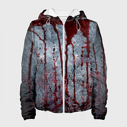 Женская куртка Кровь на металле текстура