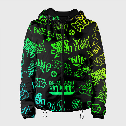 Женская куртка BILLIE EILISH: Grunge Graffiti / 3D-Черный – фото 1