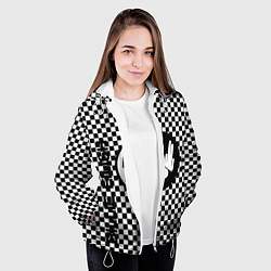 Куртка с капюшоном женская Billie Eilish: Yin-Yang, цвет: 3D-белый — фото 2