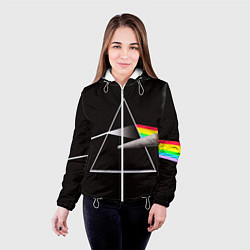 Куртка с капюшоном женская PINK FLOYD, цвет: 3D-белый — фото 2