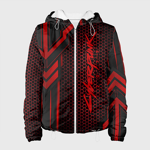 Женская куртка Cyberpunk 2077 / 3D-Белый – фото 1