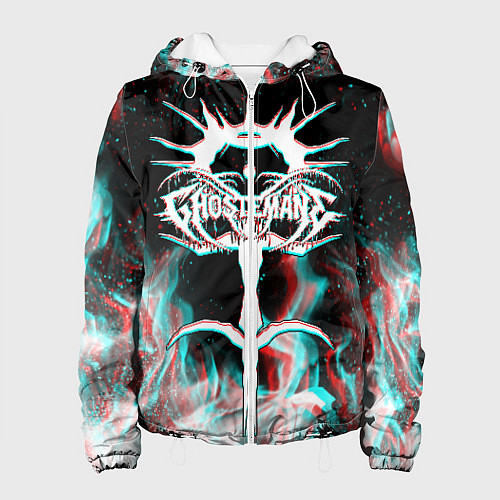 Женская куртка GHOSTEMANE GLITCH / 3D-Белый – фото 1