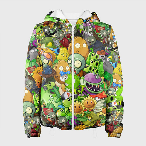 Женская куртка PLANTS VS ZOMBIES / 3D-Белый – фото 1