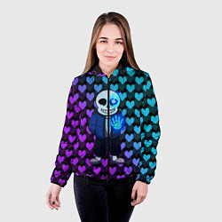Куртка с капюшоном женская UNDERTALE, цвет: 3D-черный — фото 2