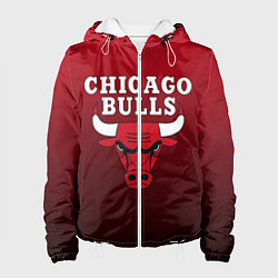 Куртка с капюшоном женская CHICAGO BULLS, цвет: 3D-белый