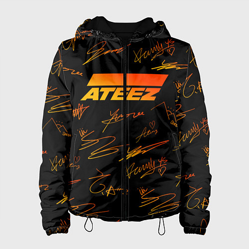 Женская куртка ATEEZ АВТОГРАФЫ / 3D-Черный – фото 1
