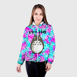 Куртка с капюшоном женская Totoro, цвет: 3D-белый — фото 2