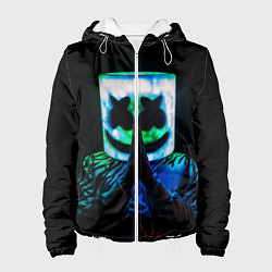 Куртка с капюшоном женская Marshmello, цвет: 3D-белый