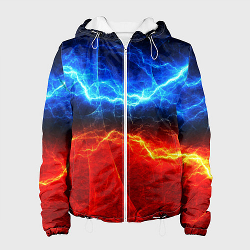 Женская куртка Лёд и огонь / 3D-Белый – фото 1