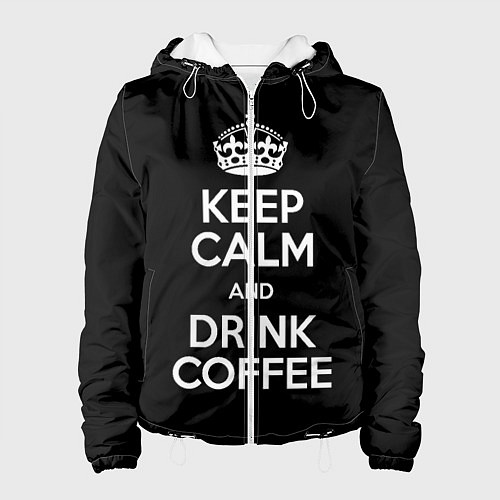 Женская куртка Пей кофе / 3D-Белый – фото 1