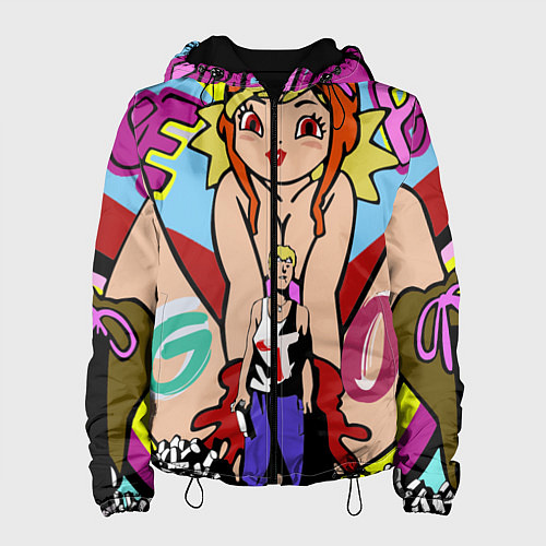 Женская куртка GTO Онидзука графити / 3D-Черный – фото 1