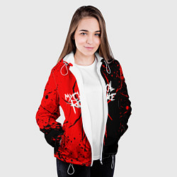 Куртка с капюшоном женская My Chemical Romance, цвет: 3D-белый — фото 2