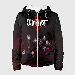 Куртка с капюшоном женская Slipknot, цвет: 3D-белый